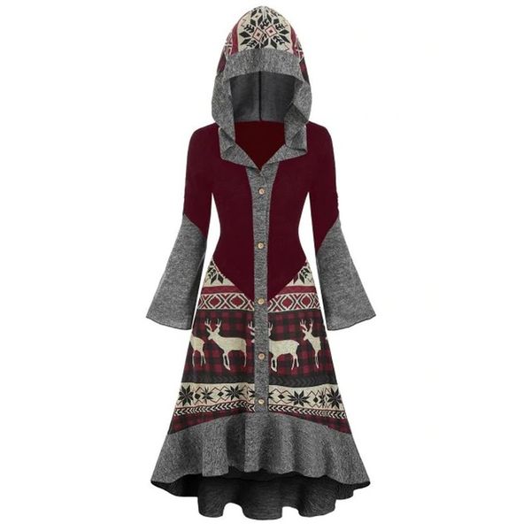 christmas women's dress plus size elk hooded high and low ruffled hem knitting 2020 fashion long-sleeved autumn and winter clothing, Black;gray
christmas women's dress plus size elk hooded high and low ruffled hem knitting 2020 fashion long-sleeved autumn and winter clothing, Black;gray