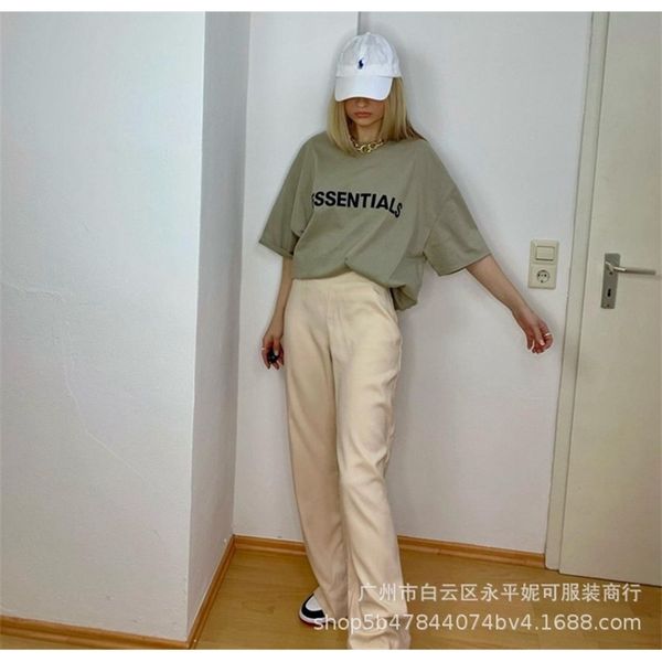 essentials double thread short sleeve men's letter print solid color fog high street couple loose round neck t-shirt2021, White;black
essentials double thread short sleeve men's letter print solid color fog high street couple loose round neck t-shirt2021, White;black