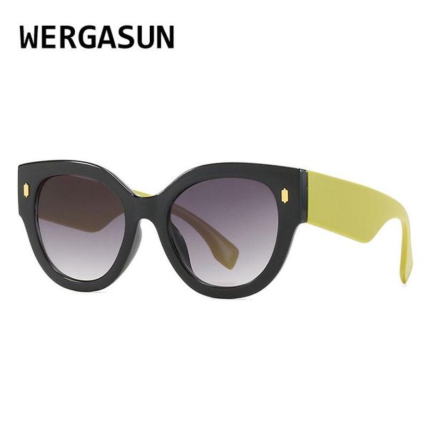 classic cat eye sunglasses women vintage oversized gradient sun glasses shades female luxury designer uv400, White;black
classic cat eye sunglasses women vintage oversized gradient sun glasses shades female luxury designer uv400, White;black