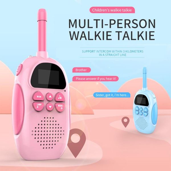 walkie talkie 2021 children's walkie-talkie portable outdoor wireless handheld cute call parent-child birthday christmas gift
walkie talkie 2021 children's walkie-talkie portable outdoor wireless handheld cute call parent-child birthday christmas gift
