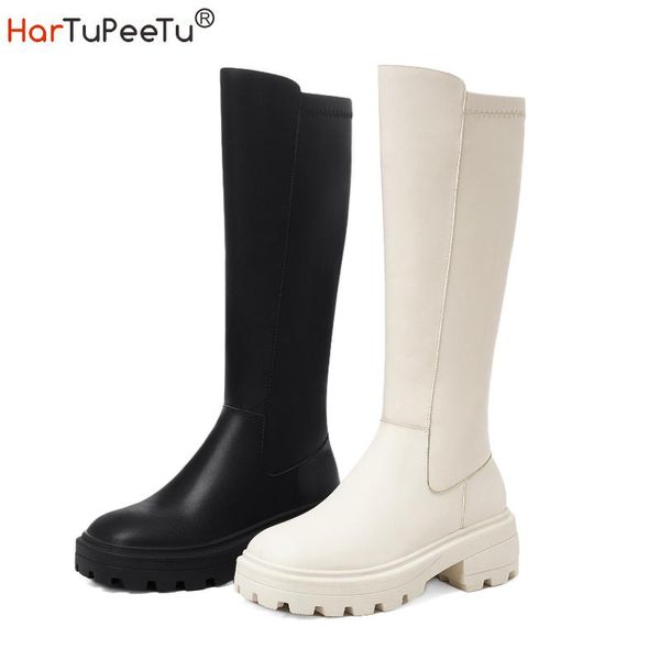 boots genuine leather knee high women for autumn spring winter chunky block heel black beige platform booties
boots genuine leather knee high women for autumn spring winter chunky block heel black beige platform booties