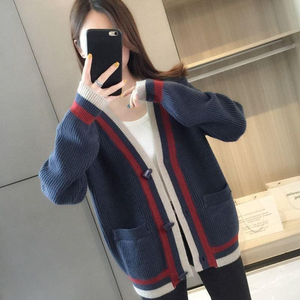 women's knits & tees loose patchwork knitwear winter 2022 women cardigans oversized long sleeve v neck sweater casual fashion y786, White
women's knits & tees loose patchwork knitwear winter 2022 women cardigans oversized long sleeve v neck sweater casual fashion y786, White