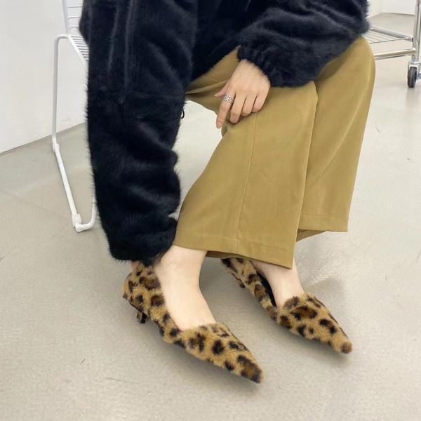 dress shoes fur women pumps pointed toe leopard shallow slip on thin low heels warm fashion office woman party 35-39, Black
dress shoes fur women pumps pointed toe leopard shallow slip on thin low heels warm fashion office woman party 35-39, Black