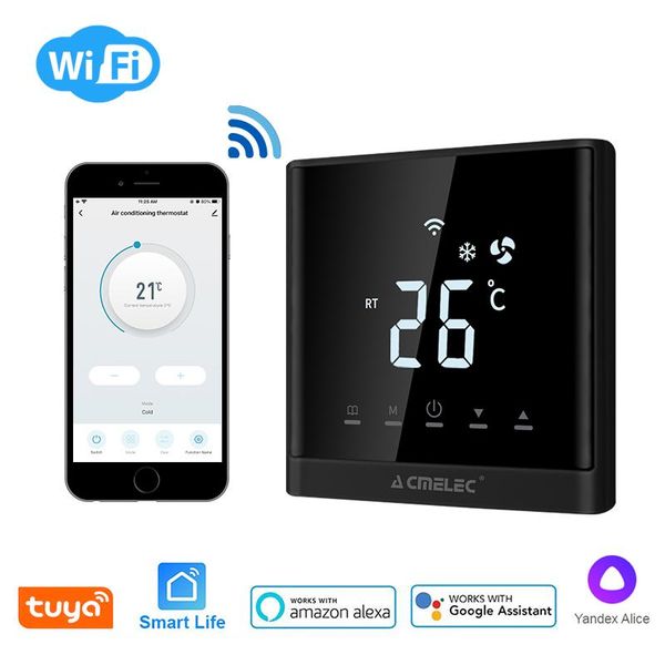smart home control tuya air conditioner thermostat for google /alexa wifi central room temperature adjustable digital ae-667-hk
smart home control tuya air conditioner thermostat for google /alexa wifi central room temperature adjustable digital ae-667-hk