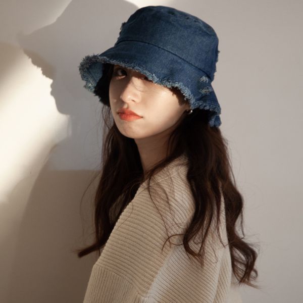 net red spring and summer washed rough edge cowboy fisherman's hat u.s. version versatile solid color street hole sunscreen hat women&#
net red spring and summer washed rough edge cowboy fisherman's hat u.s. version versatile solid color street hole sunscreen hat women&#