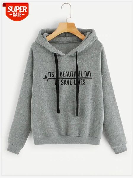 women's classic letter printed hoodie fashion long sleeve autumn casual fitting pullover ladies leisure clothes for daily wear #wp9i, Black
women's classic letter printed hoodie fashion long sleeve autumn casual fitting pullover ladies leisure clothes for daily wear #wp9i, Black