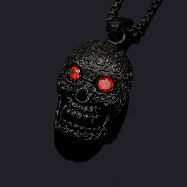 pendant necklaces dolaime men fashion jewelry hiphop black color skeleton red eyes stainless steel necklace gp582, Silver
pendant necklaces dolaime men fashion jewelry hiphop black color skeleton red eyes stainless steel necklace gp582, Silver