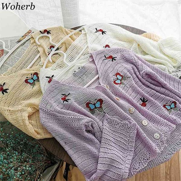 elegant summer thin holloe out cardigans sweater women v neck butterfly embroidery cropped lady knitted capes 210519, White
elegant summer thin holloe out cardigans sweater women v neck butterfly embroidery cropped lady knitted capes 210519, White