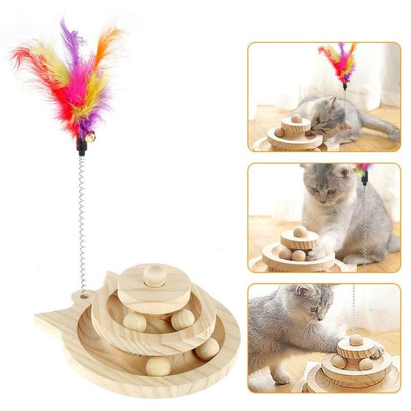 cat toys creative funny turntable scratching toy two layer interactive balls feather wooden pet supplies
cat toys creative funny turntable scratching toy two layer interactive balls feather wooden pet supplies