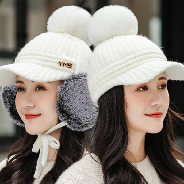 beanie/skull caps hat & earmuffs set women letter winter hats add fur lined warm knitted for female keep face warmer pompoms, Blue;gray
beanie/skull caps hat & earmuffs set women letter winter hats add fur lined warm knitted for female keep face warmer pompoms, Blue;gray