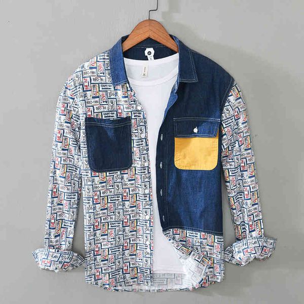 men's t-shirts 100% cotton long-sleeved patchwork design brand shirt fashion comfortable shirts for men casual trendy camisa fwgo, White;black
men's t-shirts 100% cotton long-sleeved patchwork design brand shirt fashion comfortable shirts for men casual trendy camisa fwgo, White;black