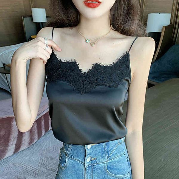 women's tanks & camis black lace backless camisole off shoulder summer white tank women clothes cami satin silk vest woman vetement fem
women's tanks & camis black lace backless camisole off shoulder summer white tank women clothes cami satin silk vest woman vetement fem