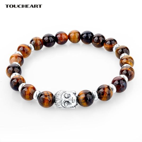 link, chain toucheart natural stone beads cuff buddha bracelets charms for women & men silver jewelry making bracelet sbr150171, Black
link, chain toucheart natural stone beads cuff buddha bracelets charms for women & men silver jewelry making bracelet sbr150171, Black