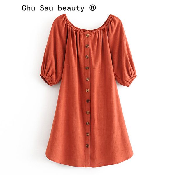 beauty fashion spring summer cotton women dress solid color round neck holiday fold loose casual 210514, Black;gray
beauty fashion spring summer cotton women dress solid color round neck holiday fold loose casual 210514, Black;gray