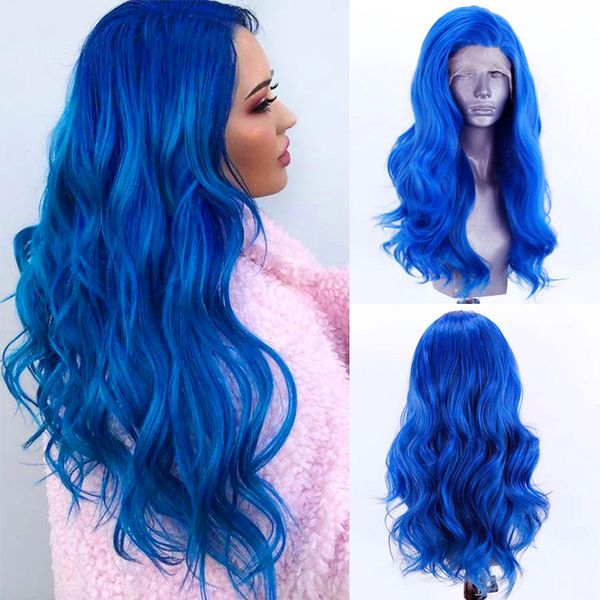 costume accessories blue wig long wavy hair high temperature fiber synthetic lace front wig side part lace wigs for black women, Silver
costume accessories blue wig long wavy hair high temperature fiber synthetic lace front wig side part lace wigs for black women, Silver