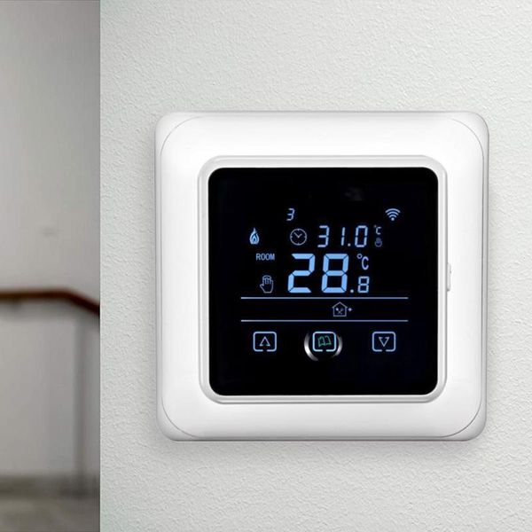 smart home control thermostat 110-230v 50/60hz programmable wifi temperature controller lcd display touchscreen floor heating
smart home control thermostat 110-230v 50/60hz programmable wifi temperature controller lcd display touchscreen floor heating