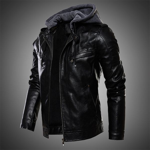 mens jacket pu leather jacket men hooded coat fur lined motorcycle jacket fashion coat autumn winter coat plus size 4xl 5xl 211008, Black
mens jacket pu leather jacket men hooded coat fur lined motorcycle jacket fashion coat autumn winter coat plus size 4xl 5xl 211008, Black
