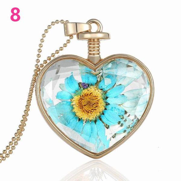 brand real dried dry flower heart pendant necklace romantic love for girlfriend necklaces, Silver
brand real dried dry flower heart pendant necklace romantic love for girlfriend necklaces, Silver