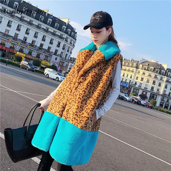 women's fur & faux coat winter 2021 warm shoulder imitation medium length velveteen leopard print fashion vest, Black
women's fur & faux coat winter 2021 warm shoulder imitation medium length velveteen leopard print fashion vest, Black