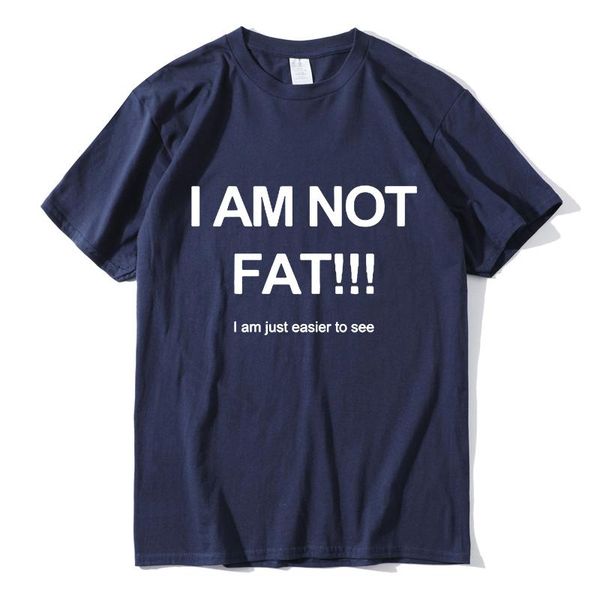 men's t-shirts funny i'm not fat i am just easy to see joke gifts cool humor men cotton shirt short sleeve tee, White;black
men's t-shirts funny i'm not fat i am just easy to see joke gifts cool humor men cotton shirt short sleeve tee, White;black