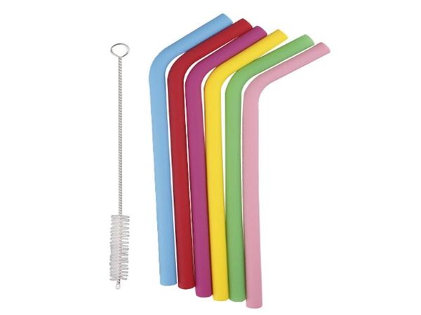 drinking straws 100sets/lot 6pcs 230*10mm silicone straw bend reusable +1pcs cleaner brush
drinking straws 100sets/lot 6pcs 230*10mm silicone straw bend reusable +1pcs cleaner brush