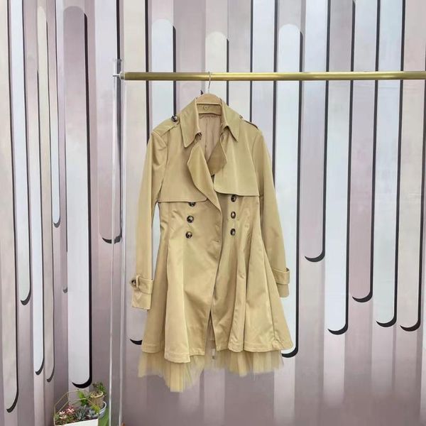 women's trench coats rk688 fashion women & jackets 2021 runway luxury european design party style clothing, Tan;black
women's trench coats rk688 fashion women & jackets 2021 runway luxury european design party style clothing, Tan;black