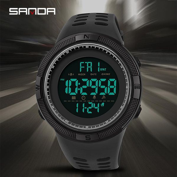 sanda sport watch men fashion 5bar water resistant outdoor digital student cool led display mens montre homme wristwatches, Slivery;brown
sanda sport watch men fashion 5bar water resistant outdoor digital student cool led display mens montre homme wristwatches, Slivery;brown