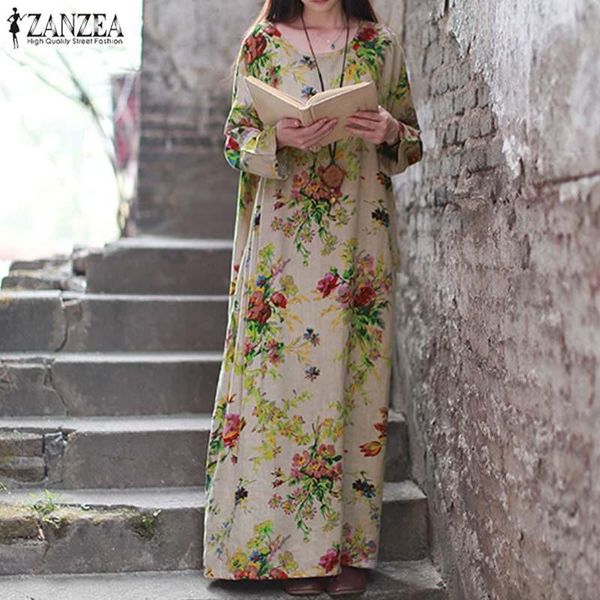 casual dresses autumn cotton linen sundress women long sleeve dress vintage floral printed maxi vestidos robe plus size, Black;gray
casual dresses autumn cotton linen sundress women long sleeve dress vintage floral printed maxi vestidos robe plus size, Black;gray