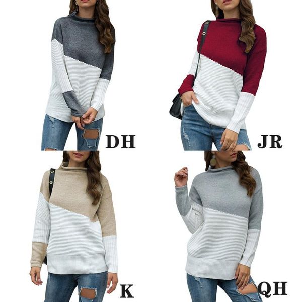 women's sweaters 2021 fall/winter irregular sleeves hemming half turtleneck contrast color pullover knit sweater, White;black
women's sweaters 2021 fall/winter irregular sleeves hemming half turtleneck contrast color pullover knit sweater, White;black
