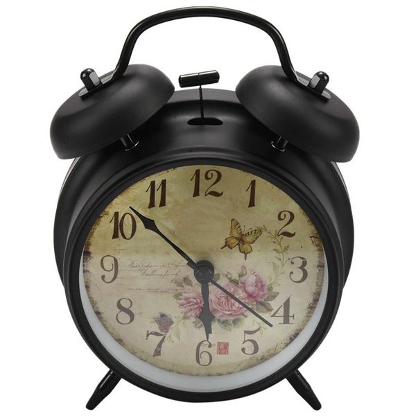 other clocks & accessories 4 inch retro vintage bedside twin bell alarm clock with loud and nightlight (black case - roses)
other clocks & accessories 4 inch retro vintage bedside twin bell alarm clock with loud and nightlight (black case - roses)