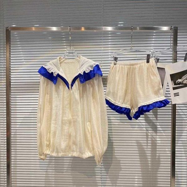 women's tracksuits women hooded neck patchwork shorts arrivals two piece set fashion temperament spring autumn, Gray 
women's tracksuits women hooded neck patchwork shorts arrivals two piece set fashion temperament spring autumn, Gray