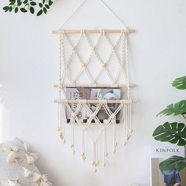 tapestries macrame wall hanging boho magazine book holder cotton wovening picture pocket home decor for bedroom decoration
tapestries macrame wall hanging boho magazine book holder cotton wovening picture pocket home decor for bedroom decoration