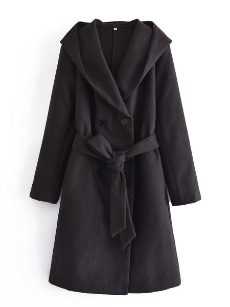 women's trench coats the europe and united states in autumn wind dress 2021 black belt hooded coat matchs. 89186, Tan;black
women's trench coats the europe and united states in autumn wind dress 2021 black belt hooded coat matchs. 89186, Tan;black