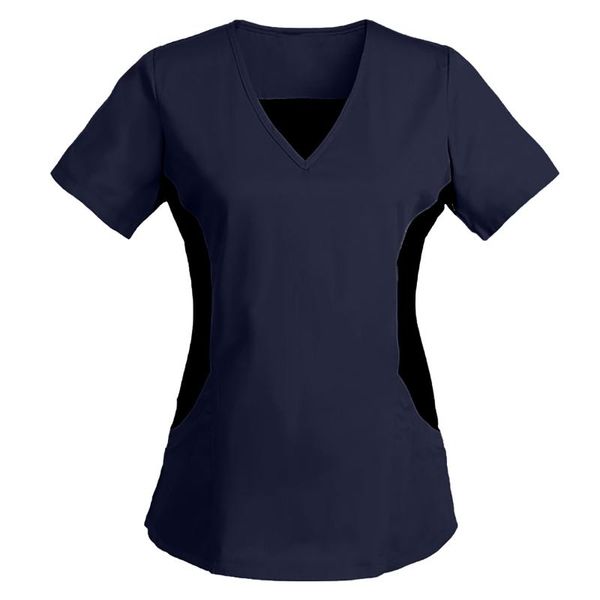 women's t-shirt 40# women nurses t-shirts short sleeve v-neck work uniform solid patchwork pocket stitching, White
women's t-shirt 40# women nurses t-shirts short sleeve v-neck work uniform solid patchwork pocket stitching, White