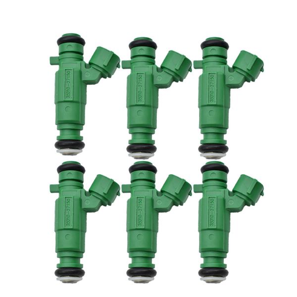 6 pc oem 35310-37150 fuel injector nozzle for hyundai sonata santa fe tiburon tucson kia optima sportage 2.5l 2.7l 9260930004
6 pc oem 35310-37150 fuel injector nozzle for hyundai sonata santa fe tiburon tucson kia optima sportage 2.5l 2.7l 9260930004