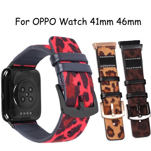watch bands leopard leather strap for oppo 41/46mm women men band belt with connector 46mm, Black;brown
watch bands leopard leather strap for oppo 41/46mm women men band belt with connector 46mm, Black;brown