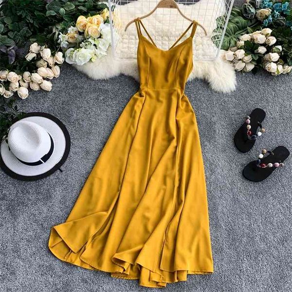 seaside beach v-neck cross slim back casual dress women sleeveless solid color elegant vestidos f412 210527, Black;gray
seaside beach v-neck cross slim back casual dress women sleeveless solid color elegant vestidos f412 210527, Black;gray