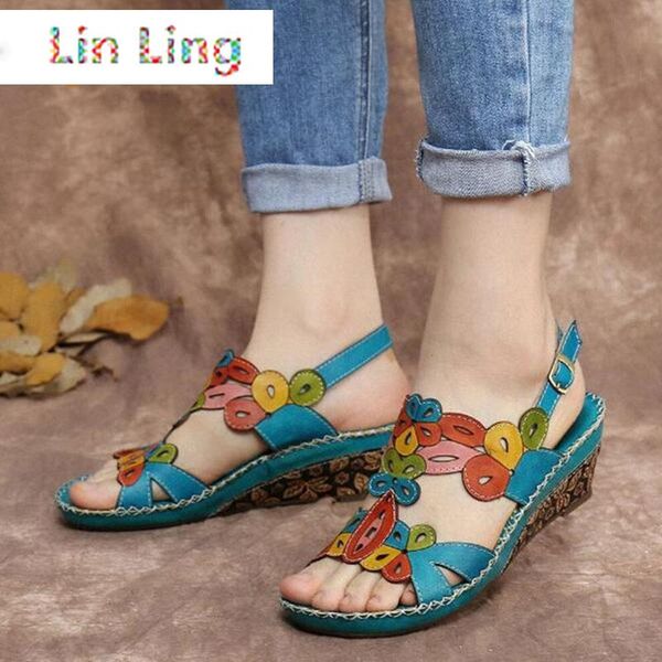 summer style woman shoes flowers retro wedges sandals plus size 36-43 national ladies high heels sandalias 8630n, Black
summer style woman shoes flowers retro wedges sandals plus size 36-43 national ladies high heels sandalias 8630n, Black