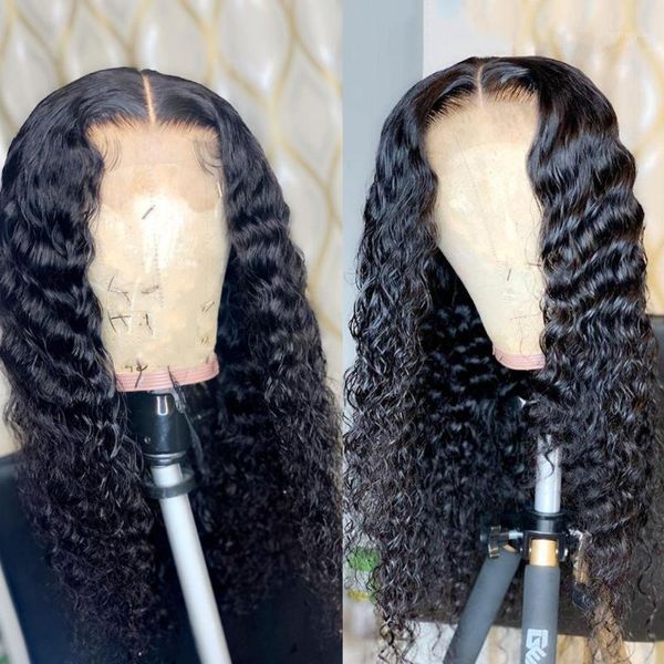 curly human hair wig lace front wigs 30 inch glue 28 remy 150 13x61, Black;brown 
curly human hair wig lace front wigs 30 inch glue 28 remy 150 13x61, Black;brown