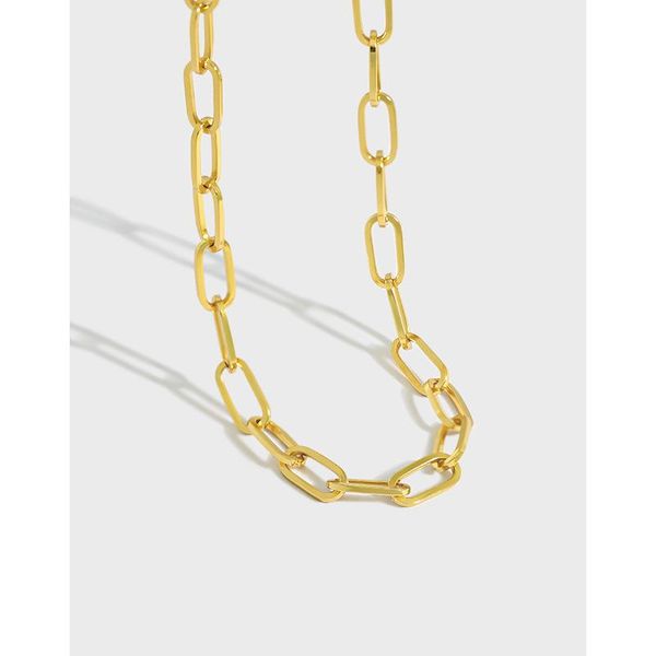 chains s925 sterling silver choker necklaces for women 18k gold plated paperclip chain link necklace minimalist design
chains s925 sterling silver choker necklaces for women 18k gold plated paperclip chain link necklace minimalist design