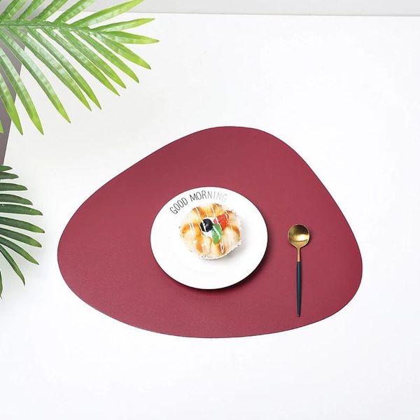 mats & pads leather placemat size waterproof, oil proof and heat insulation solid color double-sided triangle kitchen accessories
mats & pads leather placemat size waterproof, oil proof and heat insulation solid color double-sided triangle kitchen accessories