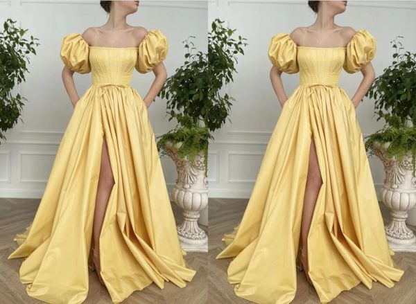 vintage yellow side slit evening bridesmaid dress off the shoulder ribbon with bows short sleeves satin ruched prom pageant formal cocktail, Black;red
vintage yellow side slit evening bridesmaid dress off the shoulder ribbon with bows short sleeves satin ruched prom pageant formal cocktail, Black;red