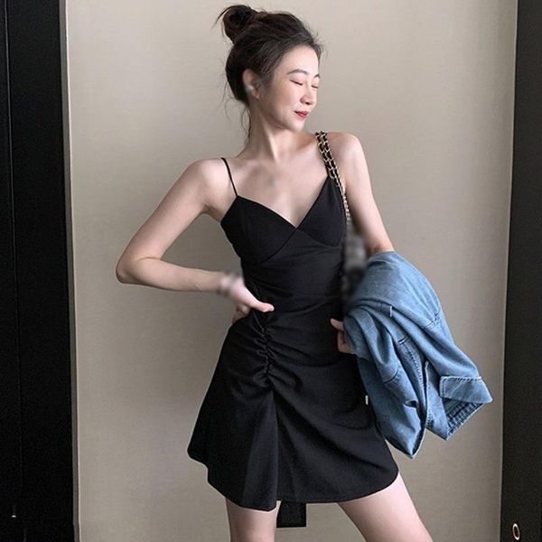 casual dresses summer sleeveless vestidos women spaghetti strap knee-length female high waist sheath club dress, Black;gray
casual dresses summer sleeveless vestidos women spaghetti strap knee-length female high waist sheath club dress, Black;gray