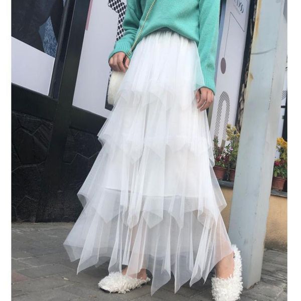 skirts 2021 spring arrival irregular skirt ankle-length fairy princess tulle pleated long for women, Black
skirts 2021 spring arrival irregular skirt ankle-length fairy princess tulle pleated long for women, Black