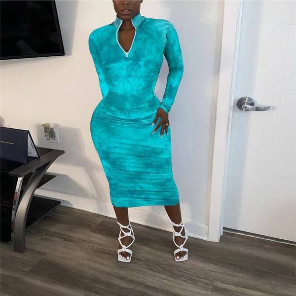 autumn women mid-calf dress skinny tie-dye print party night club elegant street wear slim bandage dresses vestidos casual, Black;gray
autumn women mid-calf dress skinny tie-dye print party night club elegant street wear slim bandage dresses vestidos casual, Black;gray