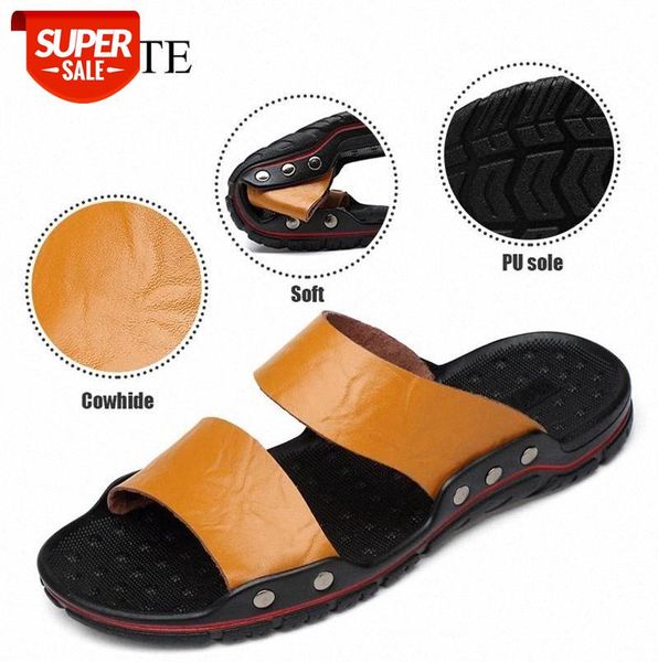 wotte leather slippers for men summer slides male sandals beach mans shoes outside flip flops ssandalias hombre big size 48 #uv5k, Black
wotte leather slippers for men summer slides male sandals beach mans shoes outside flip flops ssandalias hombre big size 48 #uv5k, Black