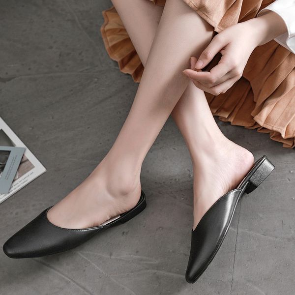 Soft Comfortable Women Slipper Solid Color Square Heel Basic Spring Autumn Half Slippers Lady Outside Wear Slides Woman Slippers, Black
Soft Comfortable Women Slipper Solid Color Square Heel Basic Spring Autumn Half Slippers Lady Outside Wear Slides Woman Slippers, Black