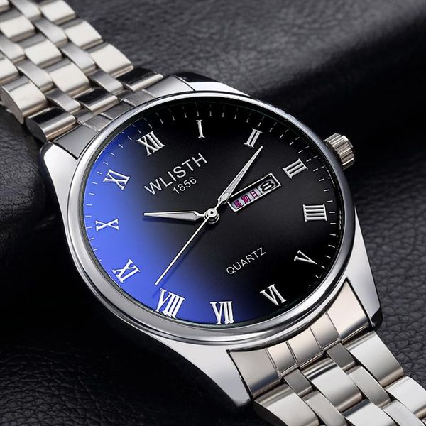 wristwatches lovers watch double calendar quartz fashion blue light men and women style glow-in-the-dark spot, Slivery;brown
wristwatches lovers watch double calendar quartz fashion blue light men and women style glow-in-the-dark spot, Slivery;brown