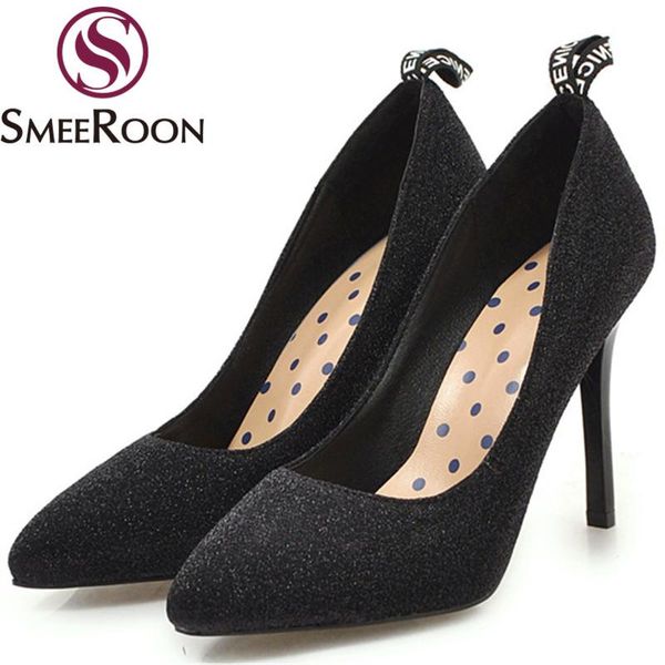 dress shoes smeeroon fashion spring woman pointed toe shallow pumps women thin high hels bling prom wedding 2021, Black
dress shoes smeeroon fashion spring woman pointed toe shallow pumps women thin high hels bling prom wedding 2021, Black