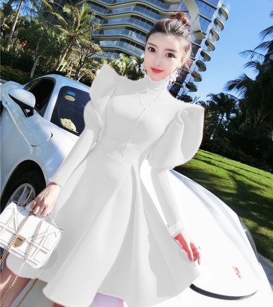 casual dresses vestido de festa sale fashion dress woman 2021 spring ladies temperament high neck puff sleeves waist a word, Black;gray
casual dresses vestido de festa sale fashion dress woman 2021 spring ladies temperament high neck puff sleeves waist a word, Black;gray